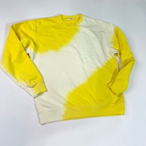 Madhappy Sweatshirt Sweater Large Snapchat Ghost Heavyweight Embroidered Yellow